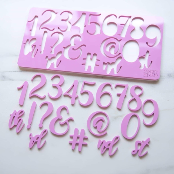 Sweet Stamp - Elegant - Zahlen und Symbole